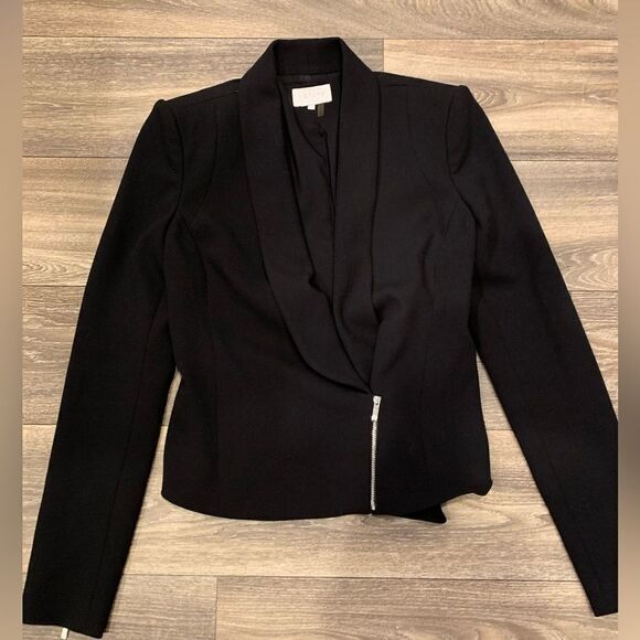 1 State Blazer Revolve Brand Size 0 Silver zippers Side zip Modern, chic - Picture 1 of 4